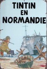 PLAQUE MÉTAL TINTIN