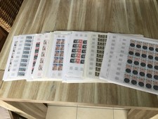 Timbres France Neufs ** LOT DE 112 feuilles de timbres faciale 4593 francs=700€