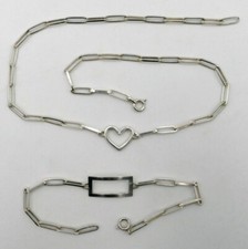 Demi-parure en argent massif