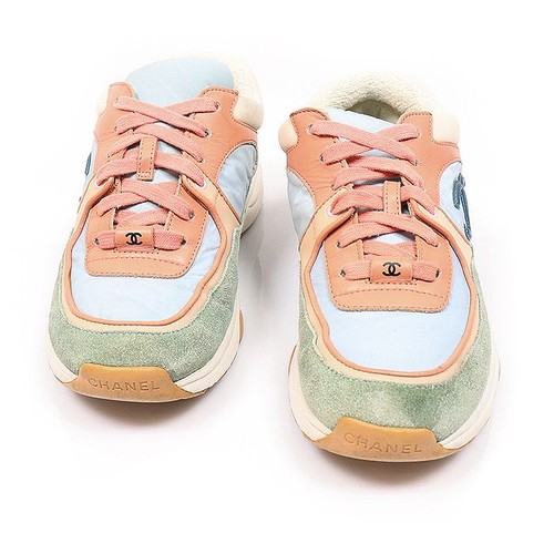 Chanel sneakers femmes logo - chanel,