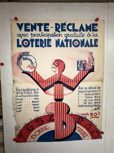 Rare affiche ancienne vente - rare,