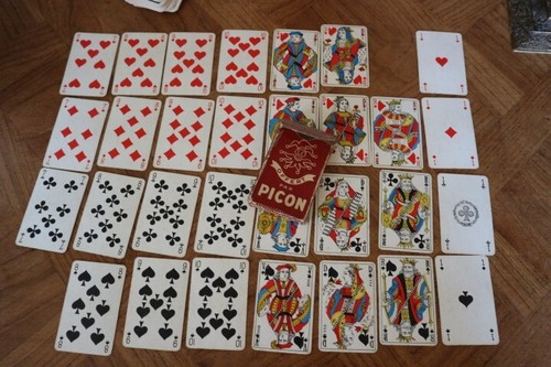 Ancien jeu cartes jouer - jeu, de