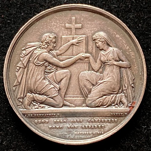Médaille mariage 1854 - médaille, de