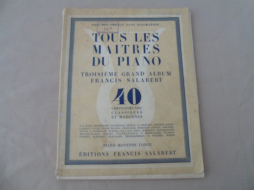 Ancien recueil partition - ancien,
