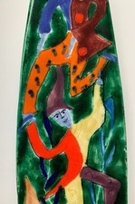 Elio Schiavon (italien, 1925-2004) Cubisme Abstrait Plaque Céramique Sculpture