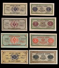 1946 - Lot 1 Armée Belge (REPRODUCTION)