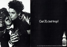 Publicité Advertising  068  1986   liqueur GET 31  (2 pages)