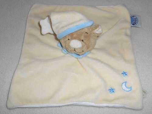 Doudou plat ours - plat, bonnet
