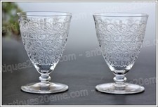 Set 2 verres à eau cristal de