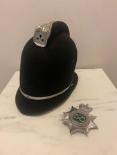 Ancien Casques Police Anglaise Bobby Staffordshire Police