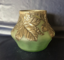 Vase boule Art Deco pâte de