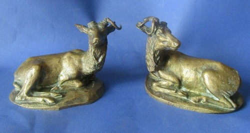 Paire statue bronze - paire, de