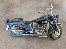 Franklin Mint HARLEY DAVIDSON Fat Boy 1996 promotionnel Biker Blues 1/10e