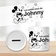 Tirelire Mickey personnalisée