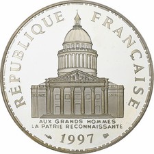 France, 100 Francs, Panthéon, 1997, MDP, BE, Argent, FDC, Gadoury:898a