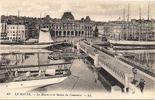 Le Havre  la bourse et le bassin du commerce   seine maritime  76   voiliers 