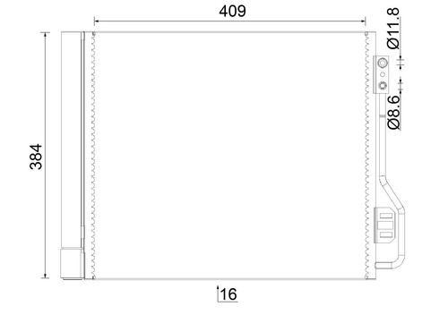 Mahle condenser - a/c,
