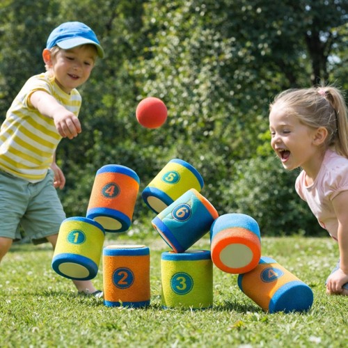 Jeu chamboule tout - chamboule,