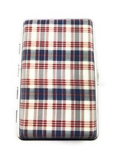 Boite Etui à cigarettes longues 100S en métal capacité X 14 modèle ECOSSAIS C