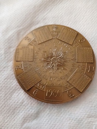 Médaille bronze calendrier - de,