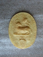 RELIGION - AGNUS DEI EN CIRE DU PAPE GREGOIRE XVI DANS UNE BOITE DATE DE 1837