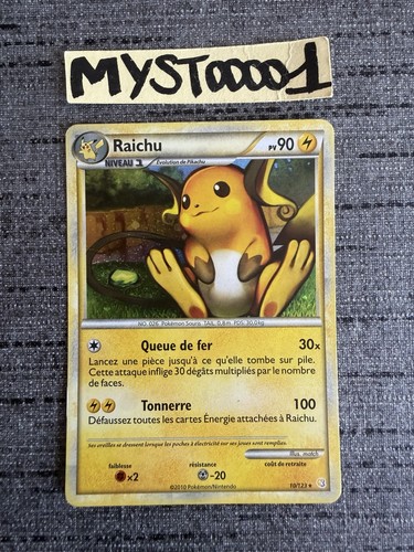 Carte pokémon raichu 123 - pokémon, 10/123