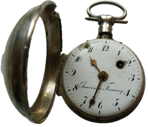 Montre gousset coq en - a,