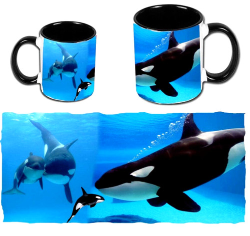 Mug céramique animaux orque - céramique,