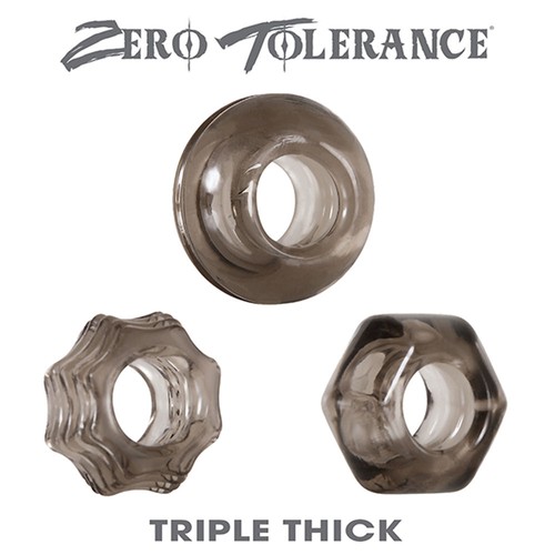 Triple thick cockrings - thick,