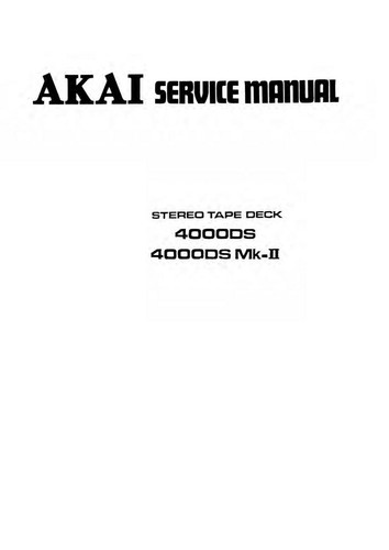 Manuel service pour akai - pour,