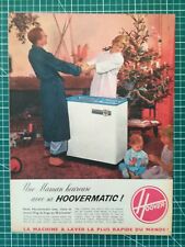 068 PUBLICITE ANCIENNE 1950 34x25cm Machine à laver Hoover Hoovermatic