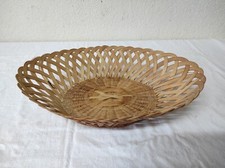 Ancienne Corbeille à pain en osier  32 x 22 cm  par 8 cm de haut