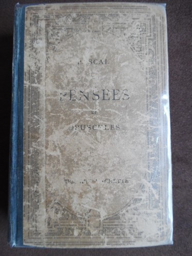 Blaise pascal pensées et - blaise,