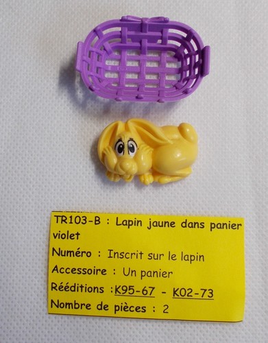 Kinder lapin jaune - lapin, dans