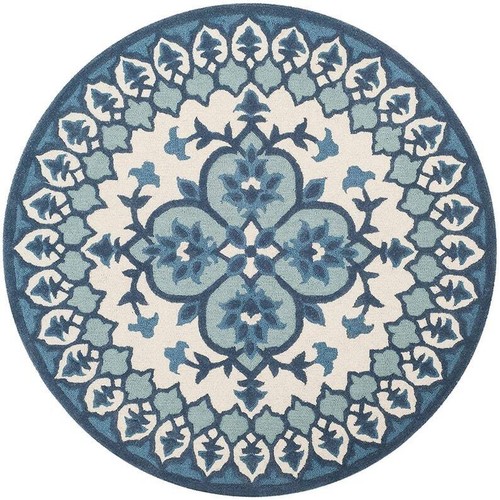 Tapis rond épais - %, laine