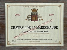 Étiquette Château de la Maréchaude 2000 - Lalande de Pomerol - 75 cl