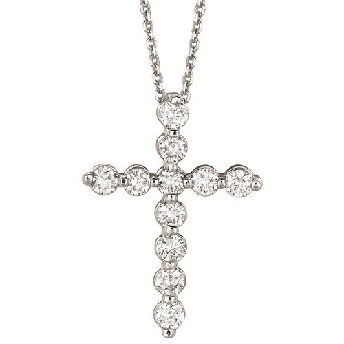 Collier pendentif croix - collier,