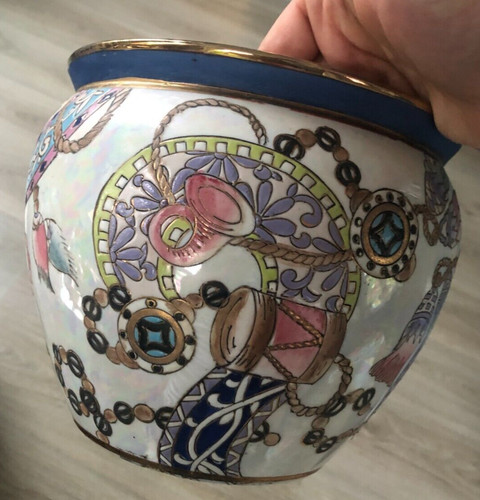 Cache pot aquarium porcelaine - cache,