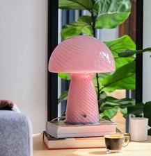 Lampe Champignon en Verre à