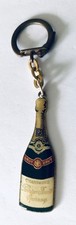 PORTE-CLE * CHAMPAGNE « PERRIER JOUET » EPERNAY *  BOUTEILLE * BOISSON /KEYCHAIN