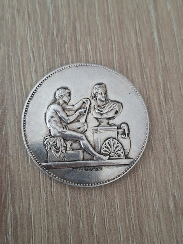 Médaille argent massif 1881 - argent,
