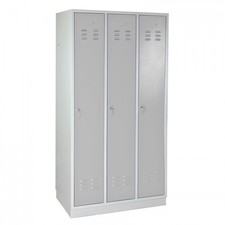 Armoire vestiaire 3 portes Gris clair - 890 x 500 x 1775 mm ADB40911