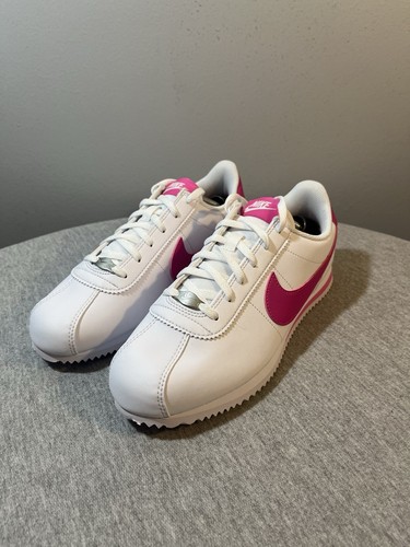 Nike cortez white pink - nike, gs