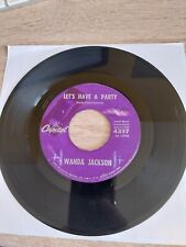 WANDA JACKSON Let's Have A Party 1960 SP CAPITOL 4397 R'n'R Rockabilly
