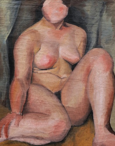 Tableau encadré femme cubiste