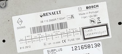 Autoradio origine renault - autoradio, d'origine