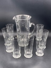 DAUM – Service orangeade vintage en cristal KIM 8 verres & 1 pichet années 1970