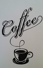 sticker tasse à café, thé, coffee pour la cuisine