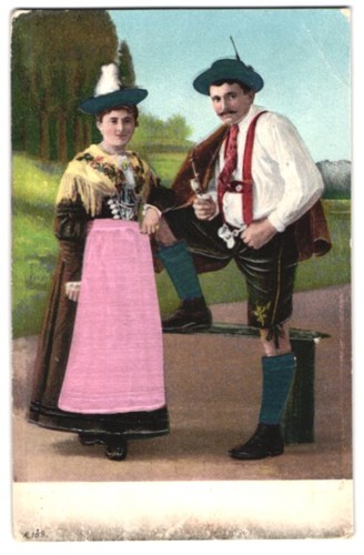 Carte postale jeune couple - postale,