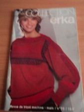 NOTICE ERKA  COLLECTION N°70-Machine à tricoter-main,  Modèles + explications